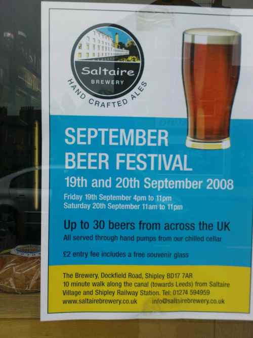 Saltaire Brewery beer festival post image
