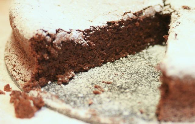 Elizabeth David’s chocolate and almond cake