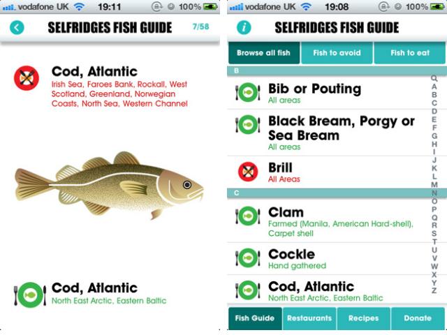 Selfridges Project Ocean Fish Guide