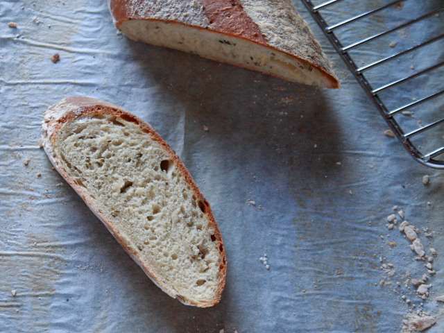 Panmarino, or Italian rosemary bread