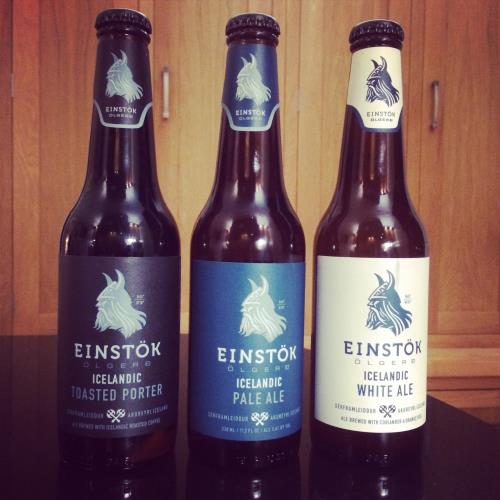 Einstok Brewery’s Toasted Porter, White Ale and Pale Ale